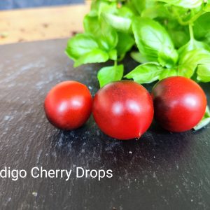 Indigo cherry drops